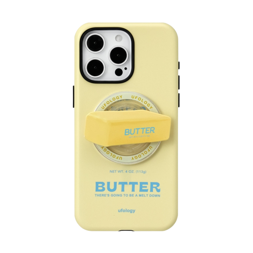 butter - iPhone Case with MagSafe Holder