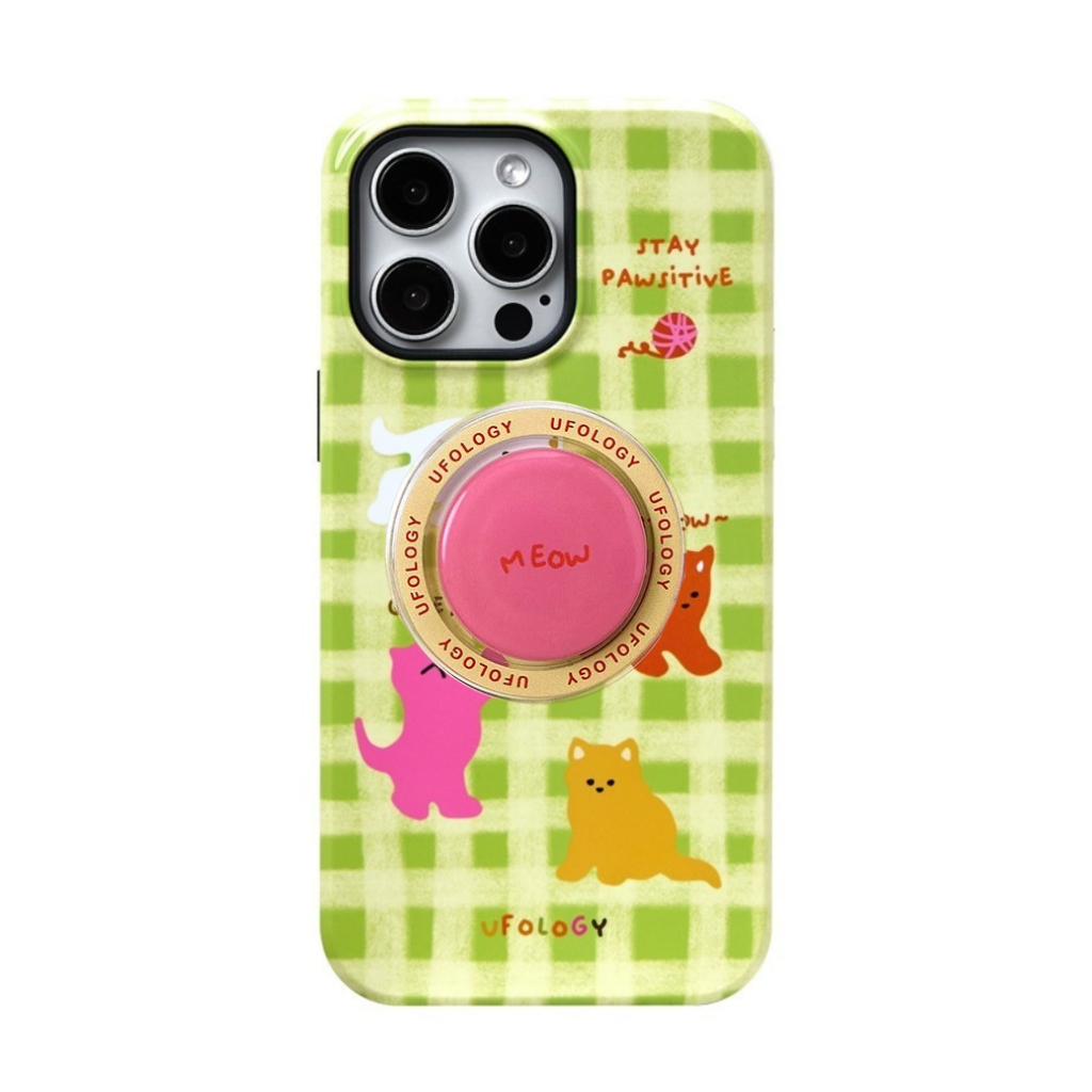 meow - iPhone Case with MagSafe Holder
