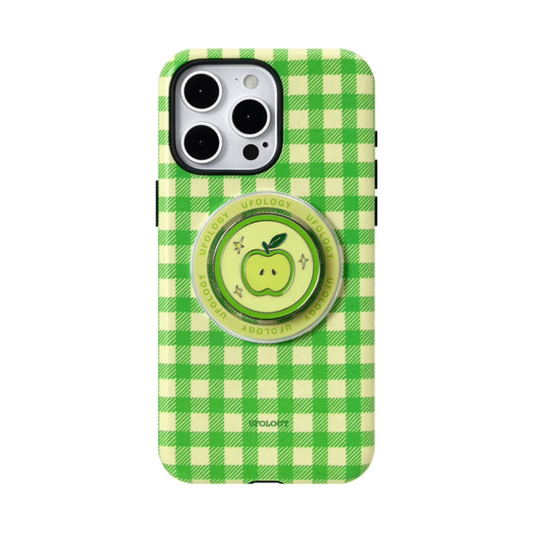 apple check iPhone case with MagSafe holder, upright rear view