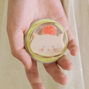 Open hand holding the apple cat grip