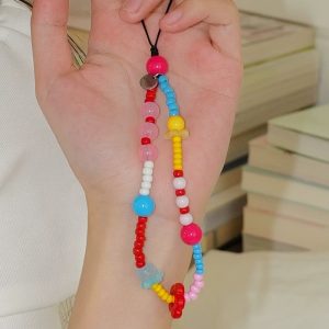 Tidal sea beaded strap worn around a wrist